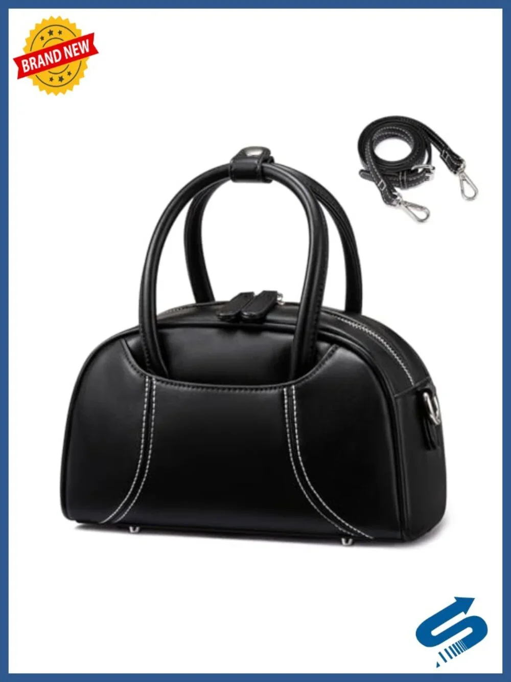 Womens Crossbody Bag RFID Blocking Faux Leather Mini Hobo Purse 3-in-1